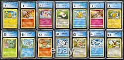 COMPLETE GRADED SET Build a Bear Pokemon 14 Cards All 8.0/8.5 CGC NM/Mint