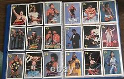 COMPLETE SET OF 1990 CLASSIC WWF WRESTLING CARDS With All Bonus Cards Incl