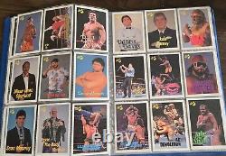 COMPLETE SET OF 1990 CLASSIC WWF WRESTLING CARDS With All Bonus Cards Incl