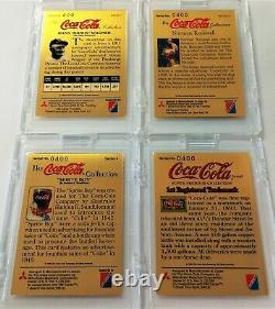 Coca Cola Set of 4 Gold Cards all with # 400 Serial Number Series 1,3,4, & SP