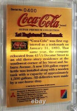Coca Cola Set of 4 Gold Cards all with # 400 Serial Number Series 1,3,4, & SP