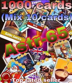 Coin Master - 1000 Cards- Mix 10 Cards All Sets Included- Fast Delivery