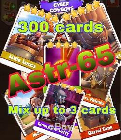 Coin Master - 300 Cards- Mix Any 3 Cards- All Sets Included- Fast Delivery