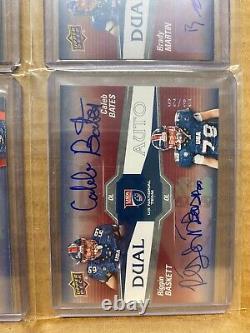 Complete 20 Card 2018 Upper Deck USA Football Dual Auto Autograph Set All #/25