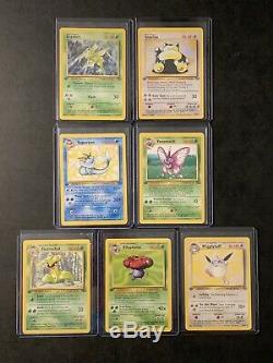 Complete Full 1st Edition Jungle Set All # 64/64 Pokemon Trading Cards