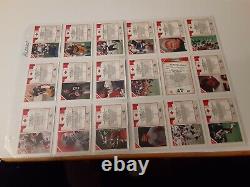 EXTREMELY RARE RED FOIL-180 CARD SET COMPLETE 1992 All World CFL FOOTBALL
