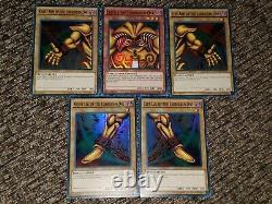 Exodia the Forbidden One Set All 5 cards/pieces Ultra Rare Head YGLD