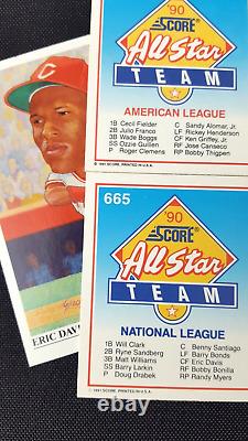 FULL SET!'90 Score All Star Team''20 Players Total'' Baseball Cards