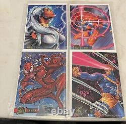 Flair 95' Marvel Annual Base Set + All Box Toppers + Vintage 1995 Poster? MINT