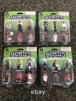 Homies Series 7 Set NEW on Card From 2003 All 4 Blisters WOW