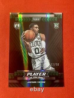 Jayson Tatum Rookie RC 2017-18 Player of the Day HOLO #R2 /50 Ultra Rare SSP