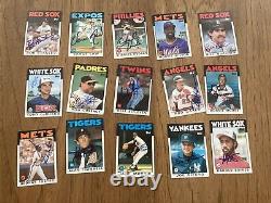 MASSIVE 1986 Topps Signed Autograph Set Lot (265) Baseball Cards HOF All-Stars