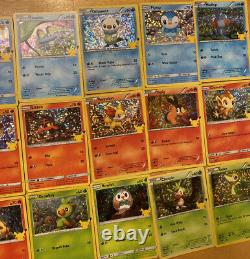 MASTER SET COMPLETE! 2021 McDonalds Pokemon Holo 25th Anniversary All 50 Cards