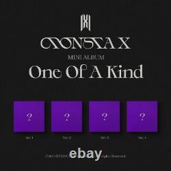 MONSTA X ONE OF A KIND Album 4 Ver SET 4CD+4 Photo Book+4 Card+etc All Pack