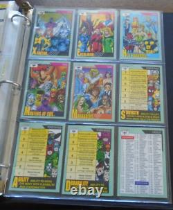 Marvel II Super Heroes Complete card set with all 6 holograms 1991