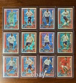 Match Attax England Euro 2012 Complete Limited Edition Set All 12 Cards