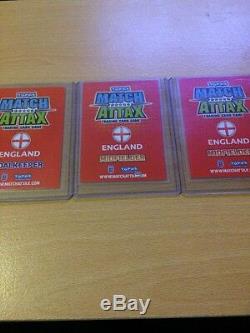 Match Attax England World Cup 2010 Full Set Of All 3 Hologram Cards Packet Fresh