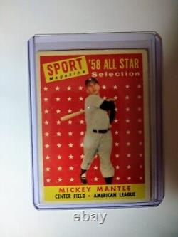 Mickey Mantle 1958 All Star Card Number 487