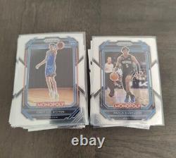 NBA MONOPOLY PRIZM 100 CARD COMPLETE SET ALL ROOKIES LeBron Paolo Chet