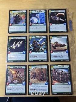 NM /M Star Wars Unlimited SOR Complete Set All Commons+Uncommons 168 Cards Total