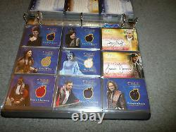 ONCE UPON A TIME COMPLETE CARD SET With ALBUM. PROMO, ALL AUTO, COSTUME + A SKETCH