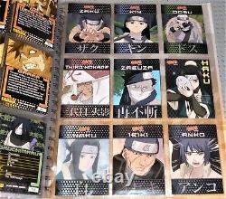 PANINI NARUTO NINJA RANKS Trading card set with all CHASE cards in Album 2002