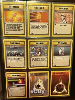 Pokemon 1st Edition Base Set Non Holo German Complete (17-102) All Cards NM+