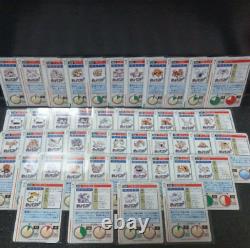 Pokemon Card Japanese Carddass Bandai All 46 pieces set with double rare used