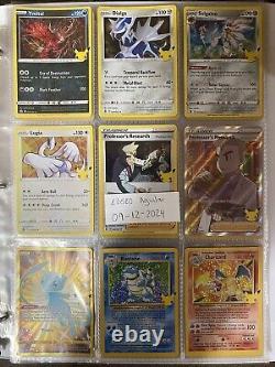 Pokemon Celebrations Complete Master Set All 50/50 Cards + Promos And Binder