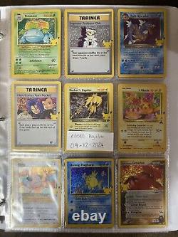 Pokemon Celebrations Complete Master Set All 50/50 Cards + Promos And Binder