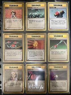 Pokemon Complete Base Set 102 Card WOTC 1996 Japanese ALL HOLO SWIRL