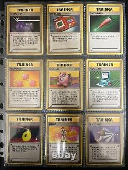 Pokemon Complete Base Set 102 Card WOTC 1996 Japanese ALL HOLO SWIRL