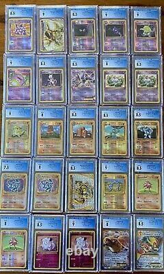 Pokemon Evolutions Complete Master Set with Pre-Release All GRADED! CGC MINT