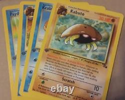 Pokemon Fossil 1st Edtion Common 16-Card Set Mint/Near Mint