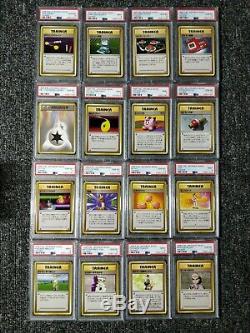 Pokemon Japanese Base Set Complete All 102 Cards All Holos PSA 10 Rest Are 9/10