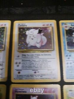 Pokémon Lot Base Set Unlimited 12 Halo Cards 1999 WOTC English All NM