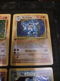 Pokémon Lot Base Set Unlimited 12 Halo Cards 1999 WOTC English All NM