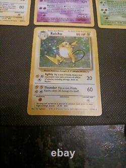 Pokémon Lot Base Set Unlimited 12 Halo Cards 1999 WOTC English All NM