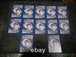 Pokémon Lot Base Set Unlimited 12 Halo Cards 1999 WOTC English All NM