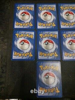 Pokémon Lot Base Set Unlimited 12 Halo Cards 1999 WOTC English All NM