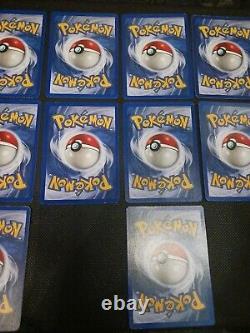 Pokémon Lot Base Set Unlimited 12 Halo Cards 1999 WOTC English All NM