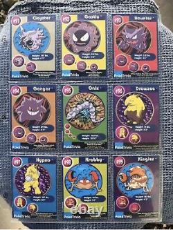 Pokémon Poketrivia Complete Set All 151 Cards Burger King 1999 Poke Trivia