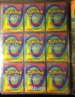 Pokemon Topps RAINBOW HOLO FOIL The 1st Movie Complete Set All 72 Cards RARE