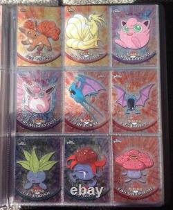 Pokemon Topps Series 1 Chrome Set All Cards 1 to 78 in Folder Very Rare All NM