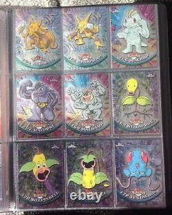 Pokemon Topps Series 1 Chrome Set All Cards 1 to 78 in Folder Very Rare All NM