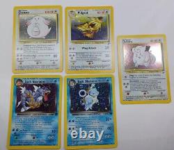 Pokemon card lot 133 vintage all diffrent cards. Holos, rares, U, C. 5 sets