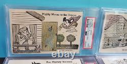 Post Cereal 1957 Complete MIGHTY MOUSE Rc Set PSA Graded ALL 6 Cards RARE