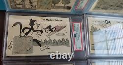 Post Cereal 1957 Complete MIGHTY MOUSE Rc Set PSA Graded ALL 6 Cards RARE