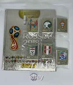 Russia 2018 Complete Set With All Sticker Platinum Edition Hard Cover Central Am