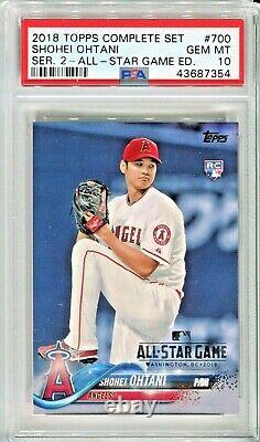 SHOHEI OHTANI 2018 Topps All Star Game silver stamp # 700 rookie PSA 10 Pop 103